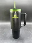 Stanley Halloween 40 oz H2.0 Flow state Tumbler Web Black NEW Glow In The Dark