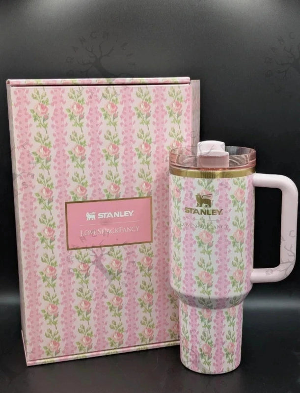 Stanley x LoveShackFancy Quencher 40 oz Blooming Heirloom Edition Tumbler – New