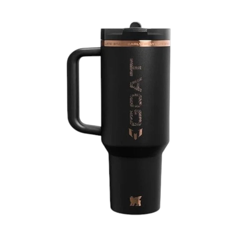 Messi x Stanley Quencher ProTour Flip Straw Tumbler 40 oz Limited Edition Black