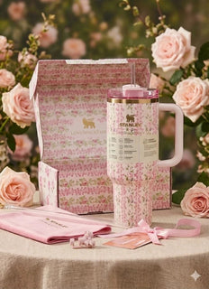 Stanley x LoveShackFancy Quencher 40 oz Blooming Heirloom Edition Tumbler – New