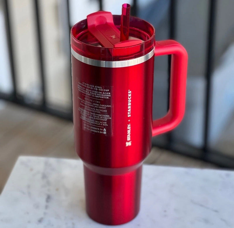 Stanley x Starbucks Holiday Red 40 oz Tumbler Cup – 2023 Limited Edition