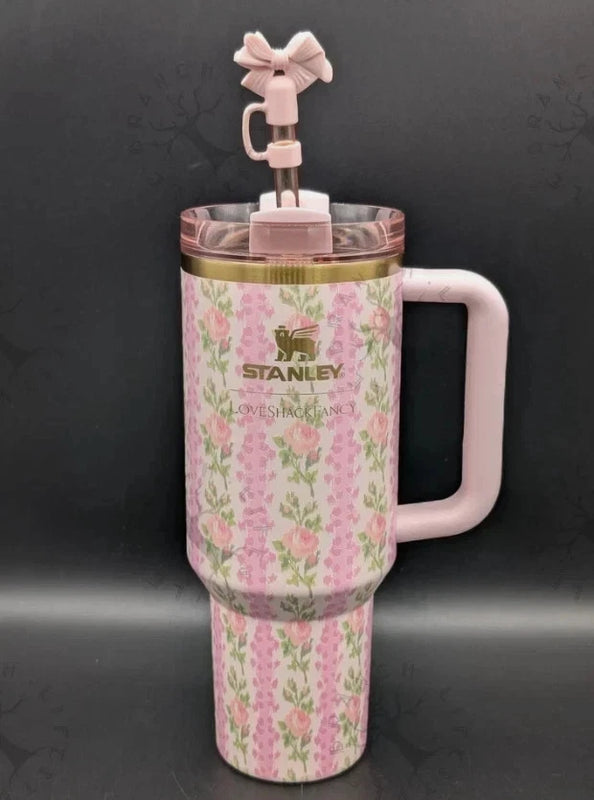 Stanley x LoveShackFancy Quencher 40 oz Blooming Heirloom Edition Tumbler – New