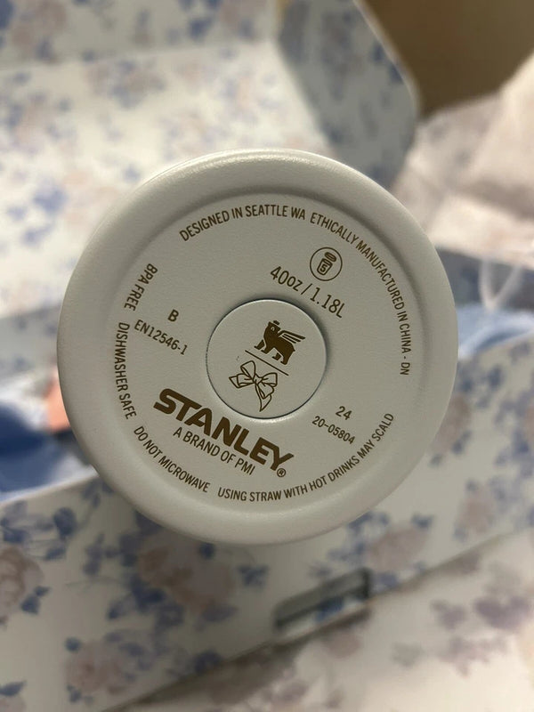 Stanley x LoveShackFancy Quencher 40 oz Everblooming Rosettes Insulated Tumbler – New