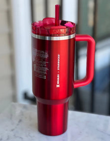 Stanley x Starbucks Holiday Red 40 oz Tumbler Cup – 2023 Limited Edition